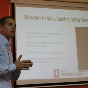 The Visit of Phil Schuman, Director of Financial Literacy for Indiana University